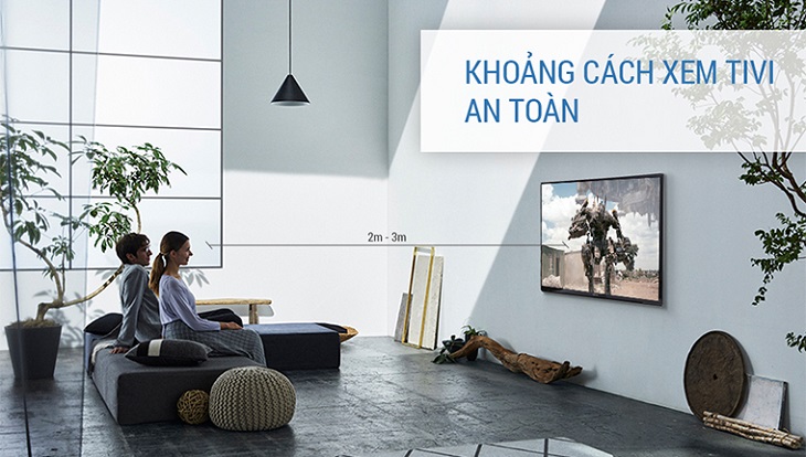 Khoảng cách ngồi xem tivi an toàn
