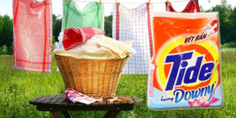 tide là sản phẩm hàng đầu trong bột giặt tay