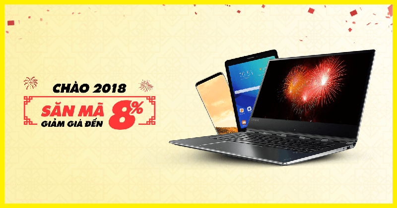 Sắm smartphone mới đón Năm mới 2018, với mã giảm giá lên đến 8% Sắm smartphone mới đón Năm mới 2018, với mã giảm giá lên đến 8%
