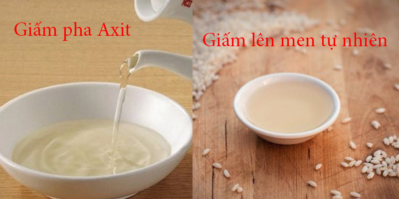 Giấm được pha chế từ axit sẽ có màu trong suốt và không có cặn do bản chất không có thành phần tinh bột hay các chất cao phân tử. Do đó, khi chọn giấm mọi người nên chọn những chao có các mảng kết tủa, khi lắc bọt trong chai chậm tan.