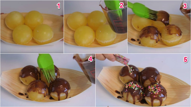 Cách làm kẹo Takoyaki mới lạ