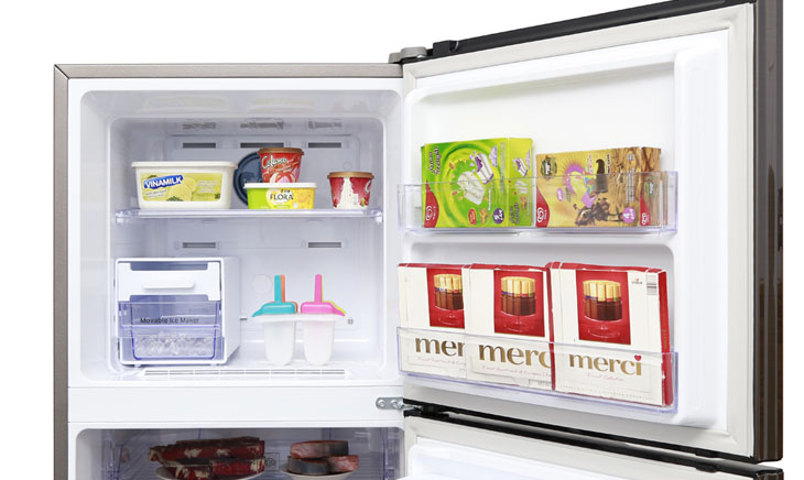 Ngăn đá rộng bảo quản nhiều thực phẩm tươi sống Tết này nên mua tủ lạnh nào phù hợp cho gia đình? > Ngăn đá rộng bảo quản nhiều thực phẩm tươi sống