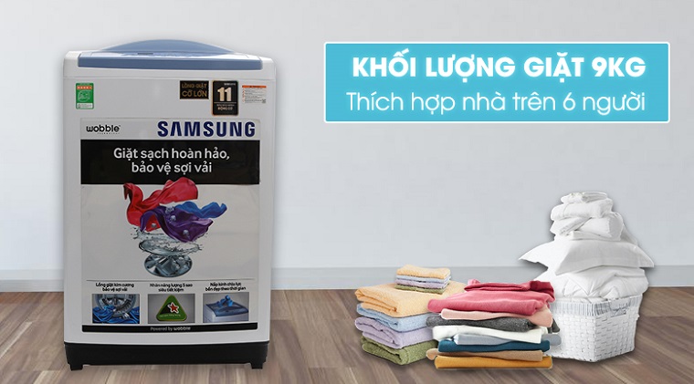 Máy giặt Samsung 9 kg WA90M5120SW/SV