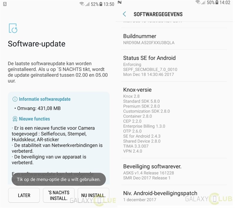 Galaxy A5, A7 (2017) nhận được bản cập nhật nâng cấp camera Galaxy A5, A7 (2017) nhận được bản cập nhật nâng cấp camera