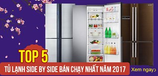 Top 5 tủ lạnh side by side bán chạy nhất năm 2017 tại Kinh Nghiệm Hay