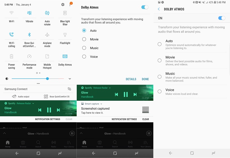 Android 8.0 sẽ mang Dolby Atmos cho Galaxy S8