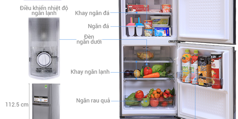 có thể nước ngọt, bia ở ngăn mát tuy nhiên không được để quá lâu