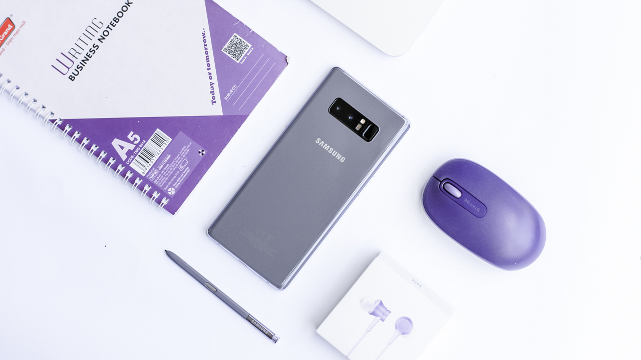 Trên tay Galaxy Note 8 Orchid Gray Trên tay Galaxy Note 8 Orchid Gray