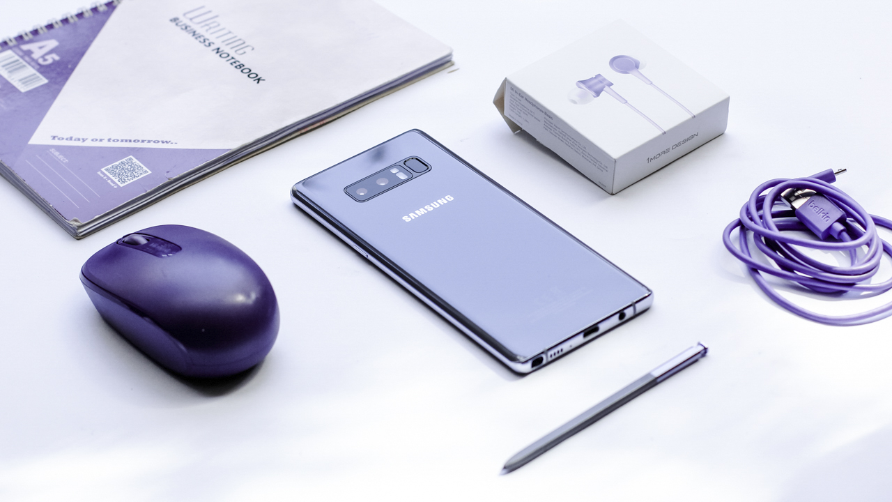 Trên tay Galaxy Note 8 Orchid Gray Trên tay Galaxy Note 8 Orchid Gray