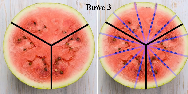 Cách cắt dưa hấu không còn 1 hạt