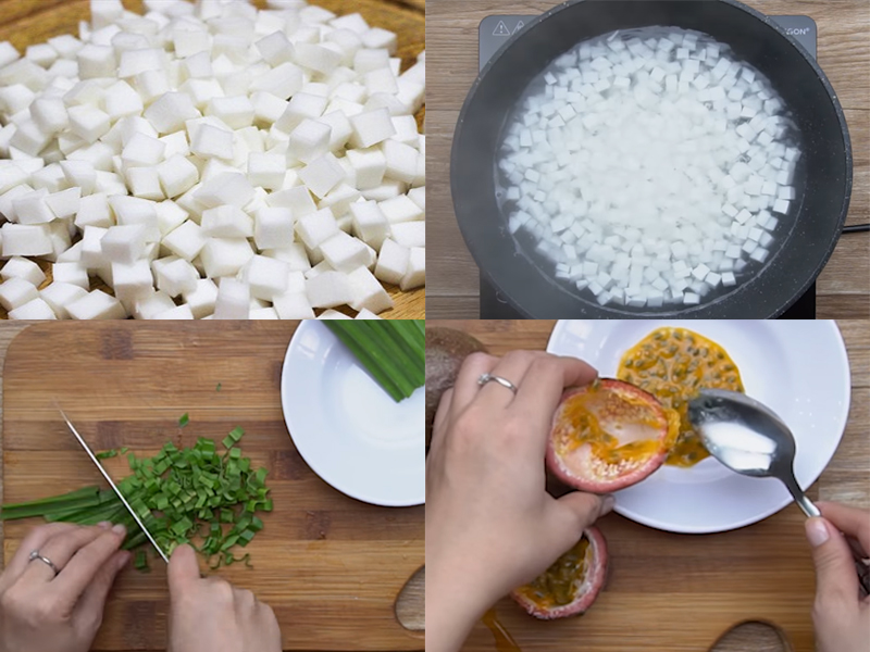 Cách làm mứt dừa viên hạt lựu ngon đón Tết Cách làm mứt dừa viên hạt lựu ngon đón Tết