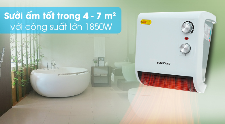 Chọn quạt sưởi có công suất lớn
