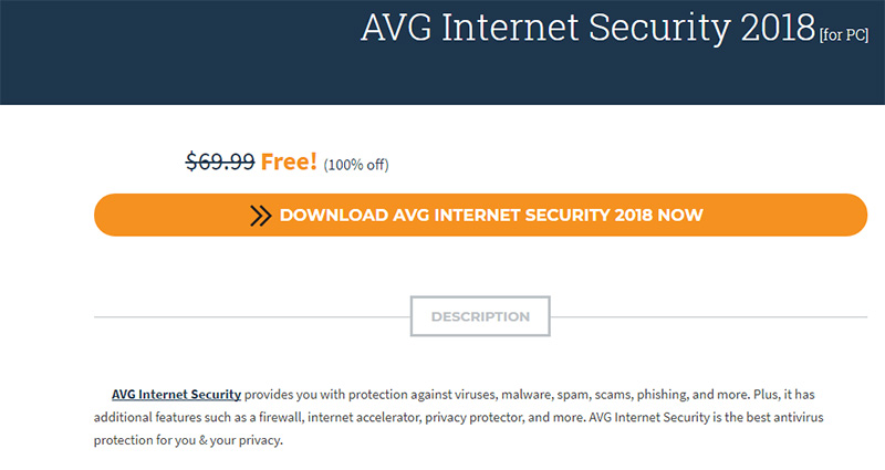 Nhận Ngay Bản Quyền 1 Năm Avg Internet Security 2018