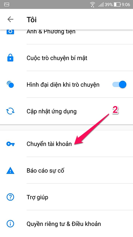 Cách đăng nhập nhiều tài khoản Facebook Messenger trên điện thoại