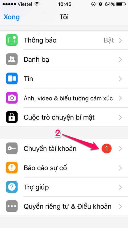 Cách đăng nhập nhiều tài khoản Facebook Messenger trên điện thoại