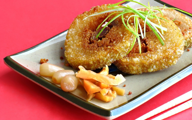 Bánh chưng – bánh tét chiên Bánh chưng – bánh tét chiên