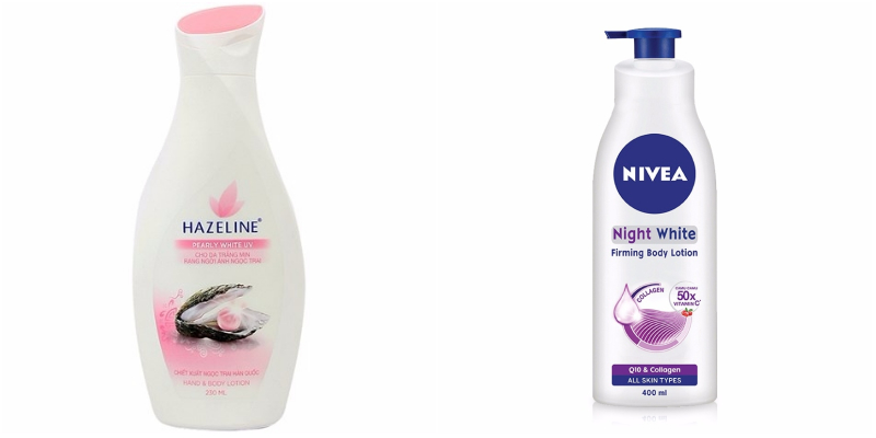 Nên dùng sữa dưỡng thể Hazeline hay Nivea