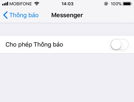 Tắt bớt thông báo ứng dụng trên iPhone