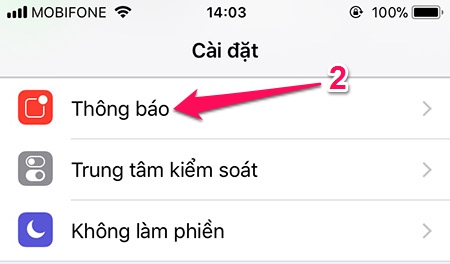 Tắt bớt thông báo ứng dụng trên iPhone