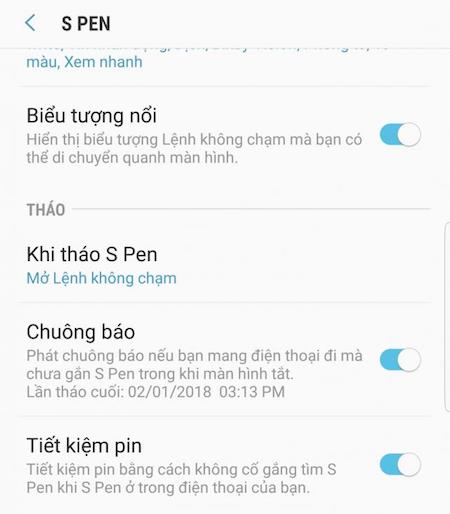 Mẹo hay tiết kiệm pin cho Samsung Galaxy Note 8