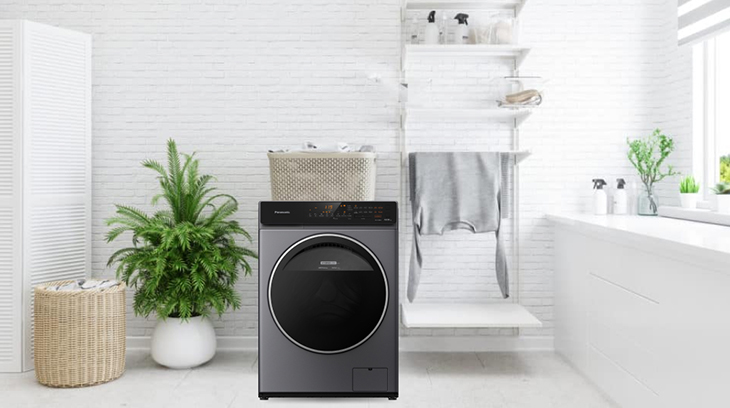 7 lý do nên mua máy sấy quần áo vào mùa mưa ẩm > Máy giặt Panasonic Inverter 10.5 Kg NA-V105FC1LV