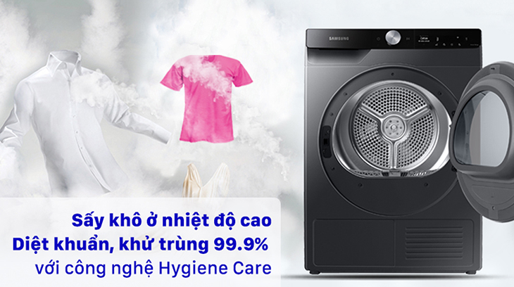 7 lý do nên mua máy sấy quần áo vào mùa mưa ẩm > Máy sấy diệt vi khuẩn, nấm mốc hiệu quả