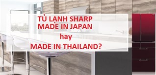 So sánh tủ lạnh Sharp made in Japan & made in Thailand, dòng nào 