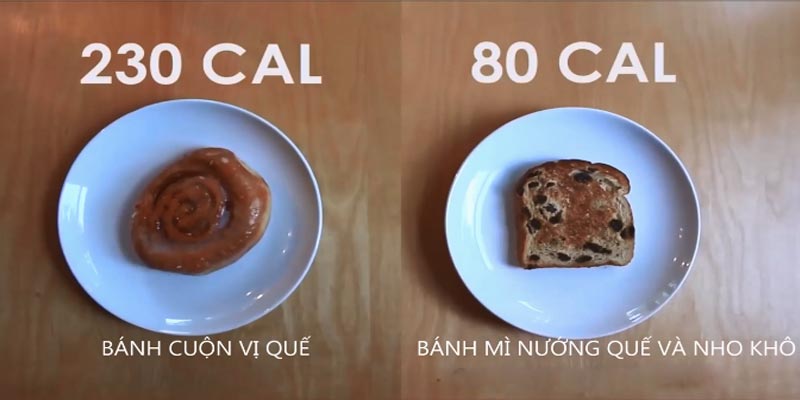 Bánh cuộn vị quế và bánh mì nướng quế, nho khô