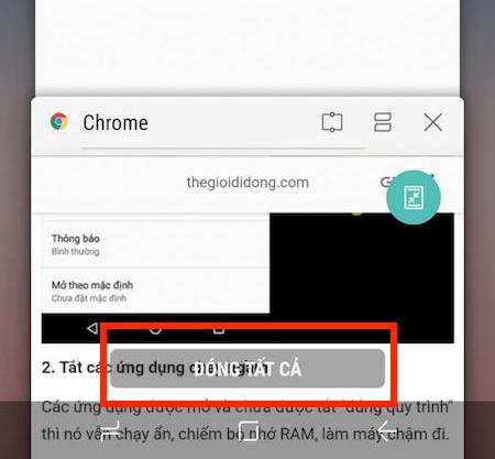 để dọn bộ nhớ rác và giải phóng 1 phần bộ nhớ RAM.