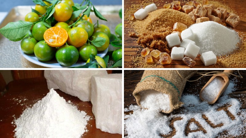 Nguyên liệu làm mứt tắc