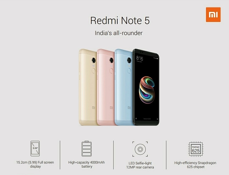 Cấu hình Redmi Note 5