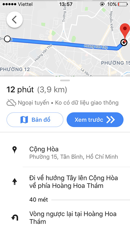 Cách tải bản đồ trên Google Maps để dùng khi không có 3G/4G