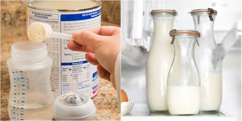 Sữa pha xong có thể bảo quản trong tủ lạnh đến 24h hoặc túi đá lạnh trong 4h