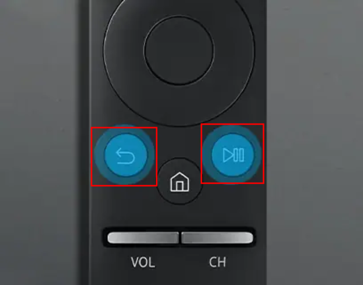 One Remote là gì? Các tính năng nổi bật của One Remote trên tivi Samsung > Giữ nút Return và Pause để kết nối.