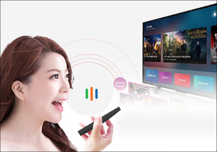One Remote là gì? Các tính năng nổi bật của One Remote trên tivi Samsung > tìm kiếm giọng nói Tiếng Việt