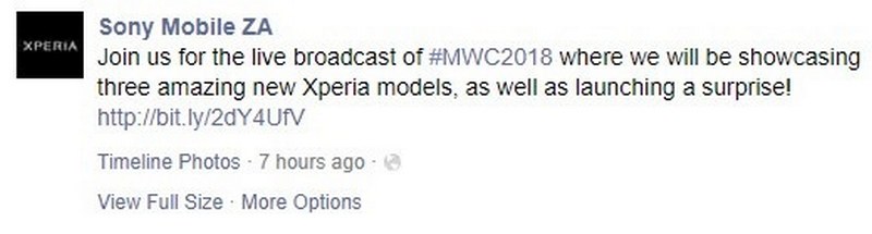 Sony có thể ra mắt 3 smartphone tại MWC 2018