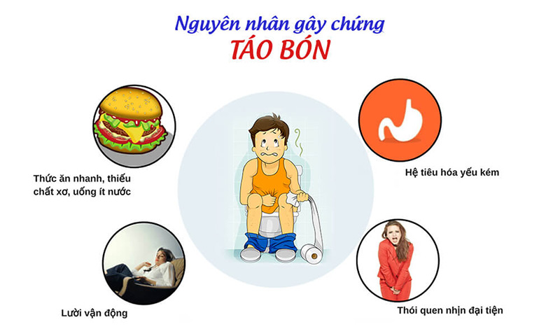 Nguyên nhân gây táo bón