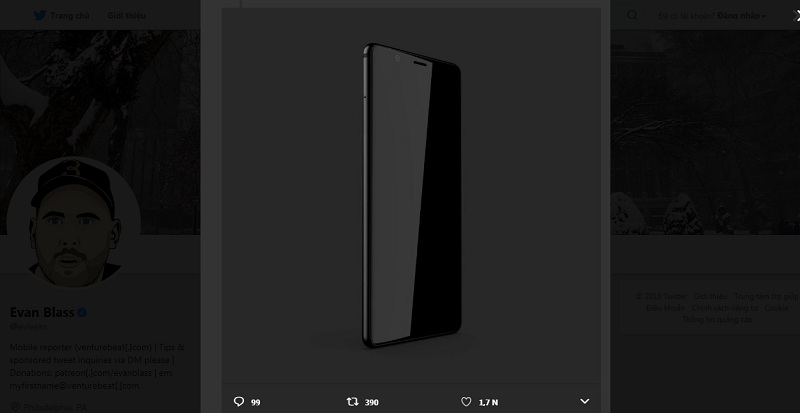 Xuất hiện smartphone cao cấp không viền màn hình BlackBerry Ghost