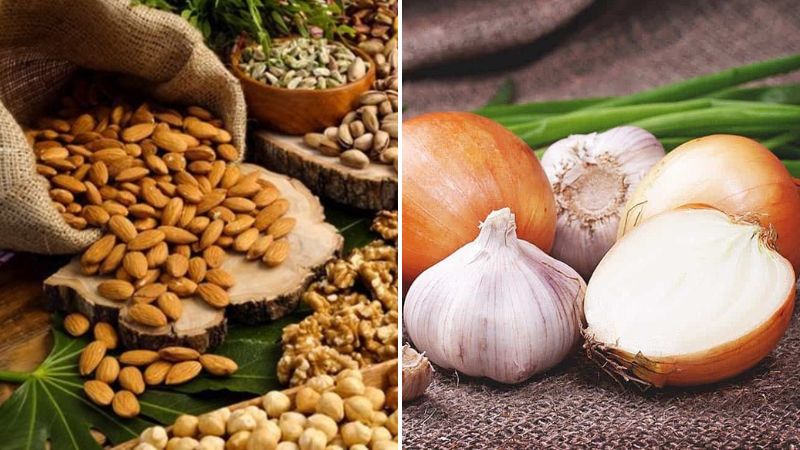 Ngũ cốc nguyên hạt, tỏi, hành tây