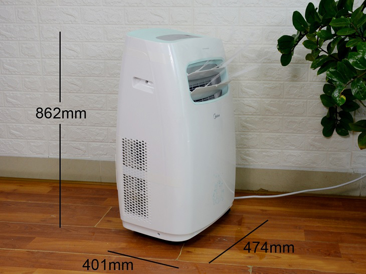 Máy lạnh di động mini không cần lắp đặt dàn nóng rườm rà, phù hợp sử dụng ở không gian nhỏ như nhà thuê.