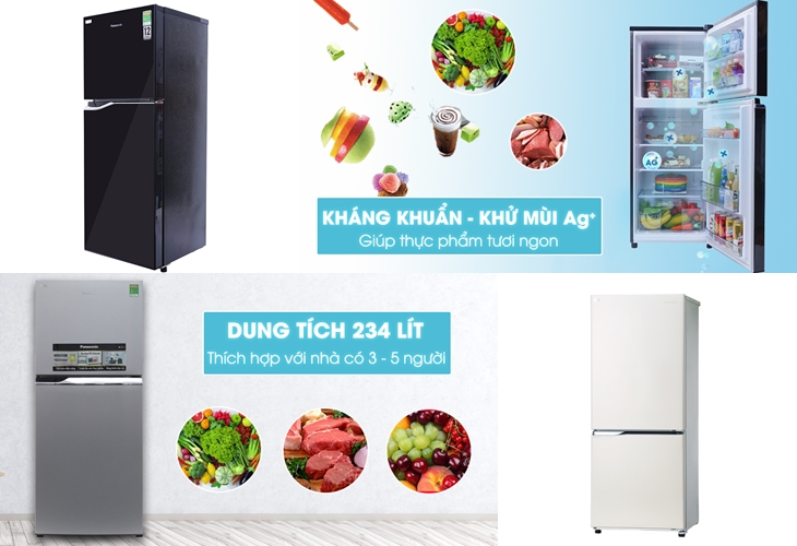 Top 5 tủ lạnh Panasonic bán chạy nhất tháng 2/2018 tại Điện máy XANH