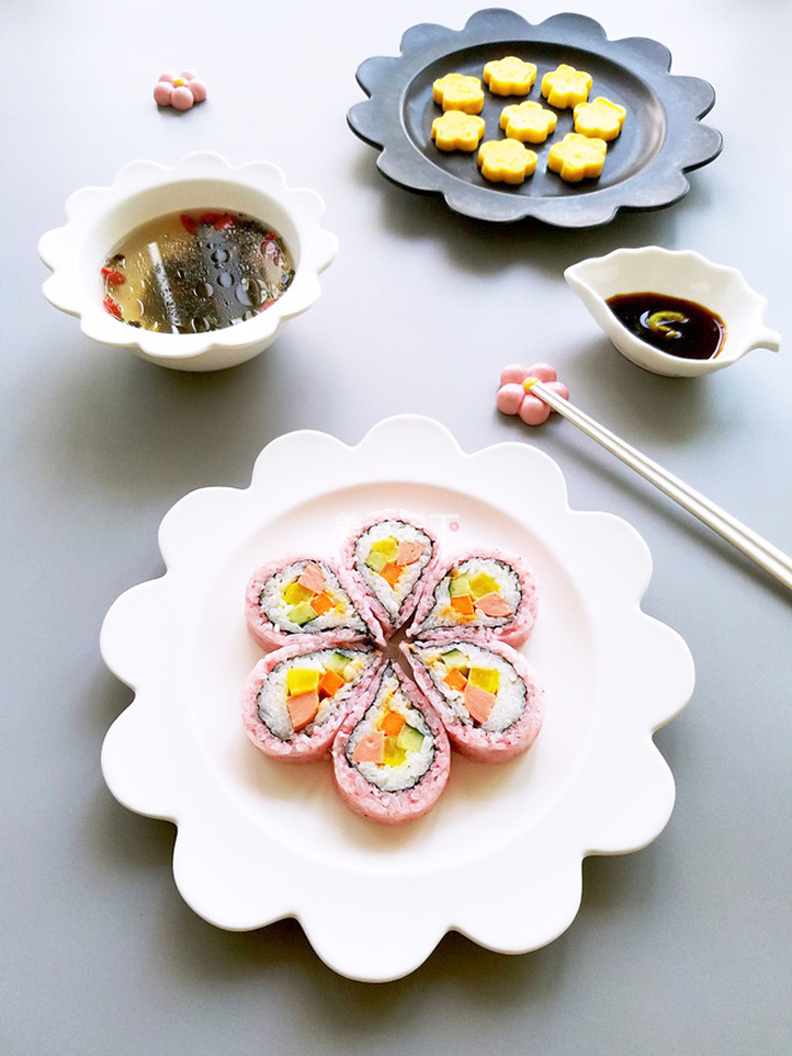 Bước 3 Thành phẩm Sushi hoa anh đào