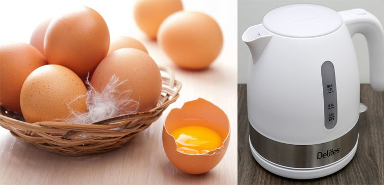 Có nên dùng bình đun siêu tốc để luộc trứng?