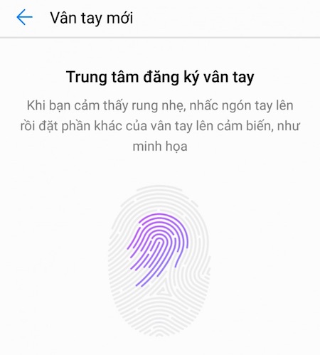 Cách thiết lập vân tay cực dễ cho Huawei Nova 2i