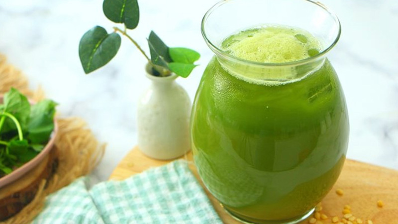 How to make green bean centella asiatica juice to cool the body