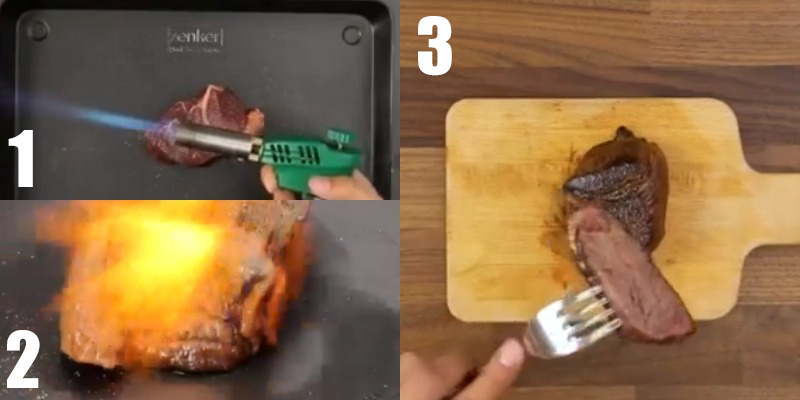 Nướng thịt bằng khè lửa
