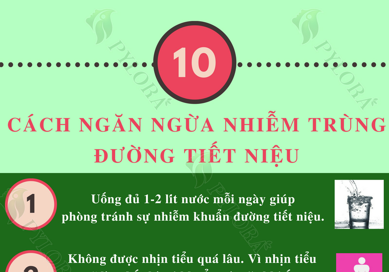 10 cách ngăn ngừa nhiễm trùng đường tiết niệu