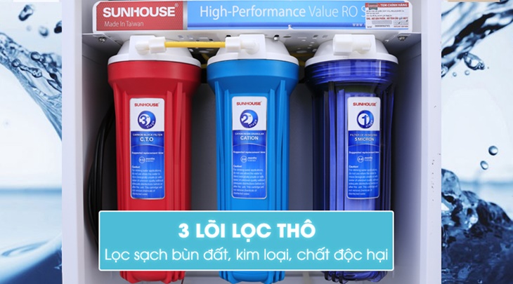 Lọc sạch nước, loại bỏ tạp chất hiệu quả