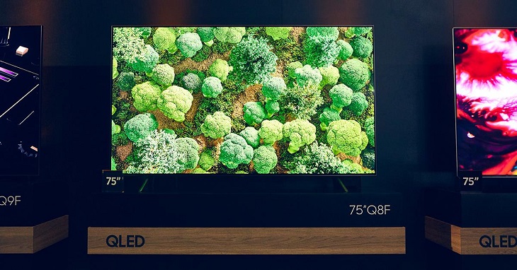 Samsung ra mắt Tivi QLED mới 2018 có khả năng nguỵ trang > Bộ tứ TV QLED 2018