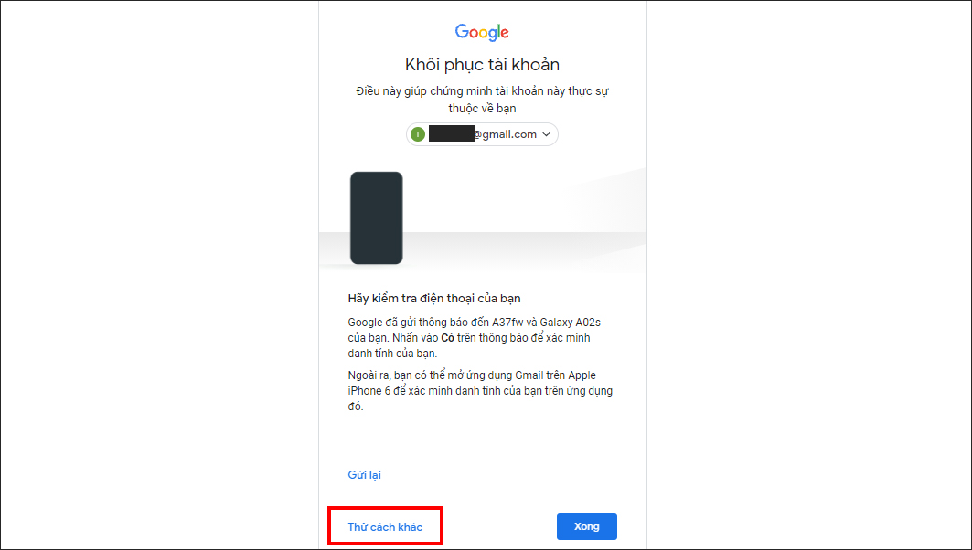 Cách Lấy Lại Mật Khẩu Google Bằng Số Điện Thoại Hoặc Email Dự Phòng